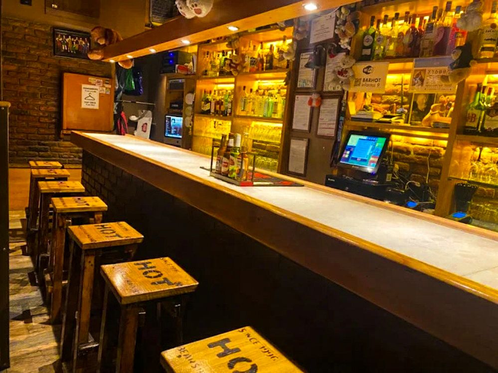 Inside Hot bar in Chueca