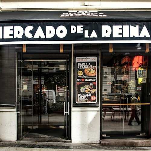 Storefront of Mercado de la Reina 12 on Gran Vía