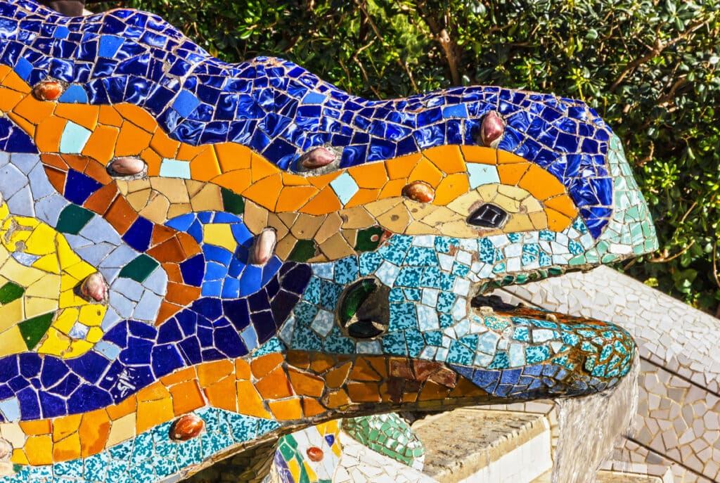 El Drac, the mosaic salamander at Park Güell