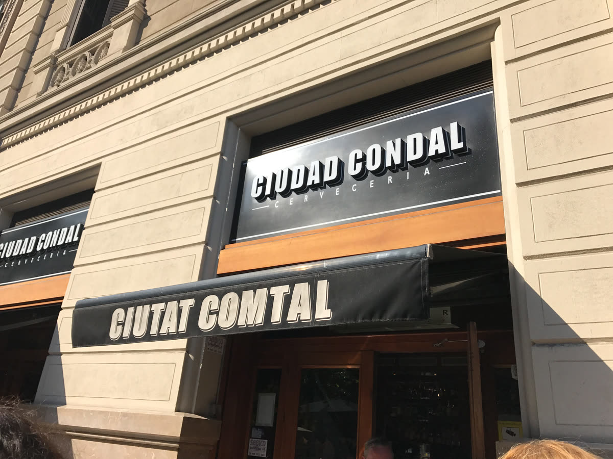 Ciutat Comtal storefront on Rambla de Catalunya