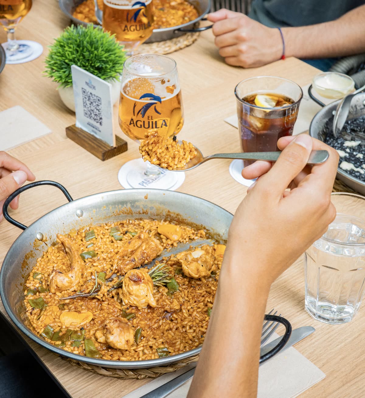 Individual paella at Paellitas Tradición