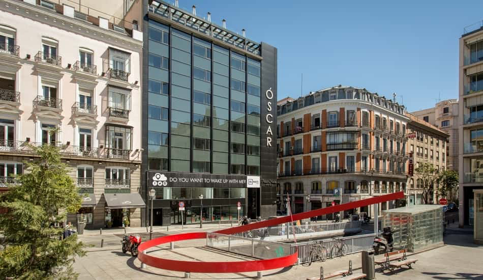 Room Mate Oscar hotel on Plaza Pedro Zerolo, Madrid