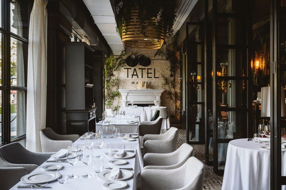 Elegant salon seating at TATEL Madrid